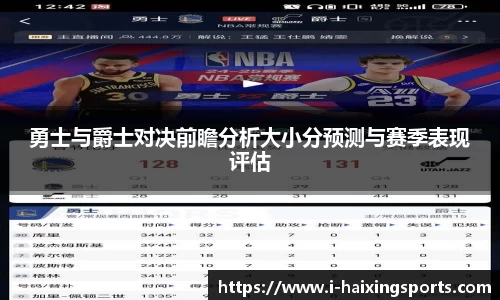 勇士与爵士对决前瞻分析大小分预测与赛季表现评估